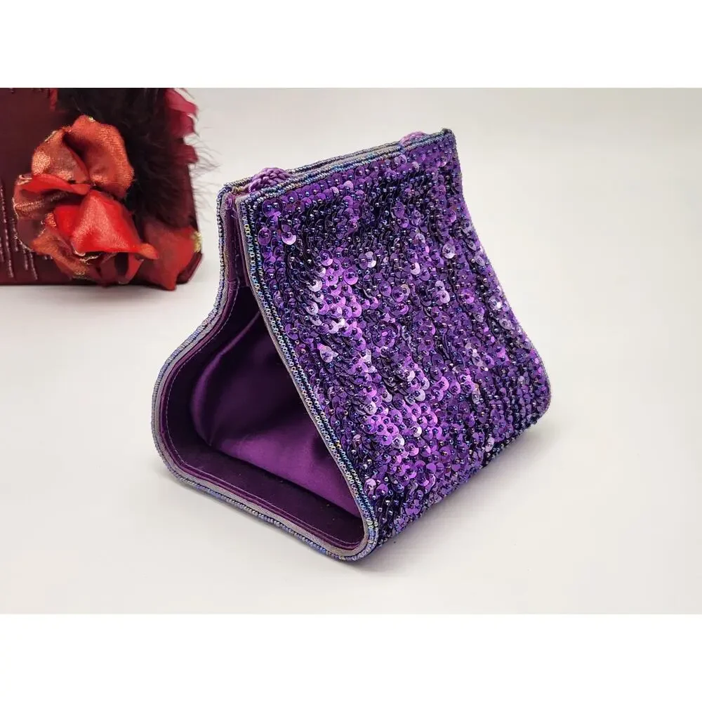 Lot of 7 Vintage Evening Bag Clutch Mod Retro Glam